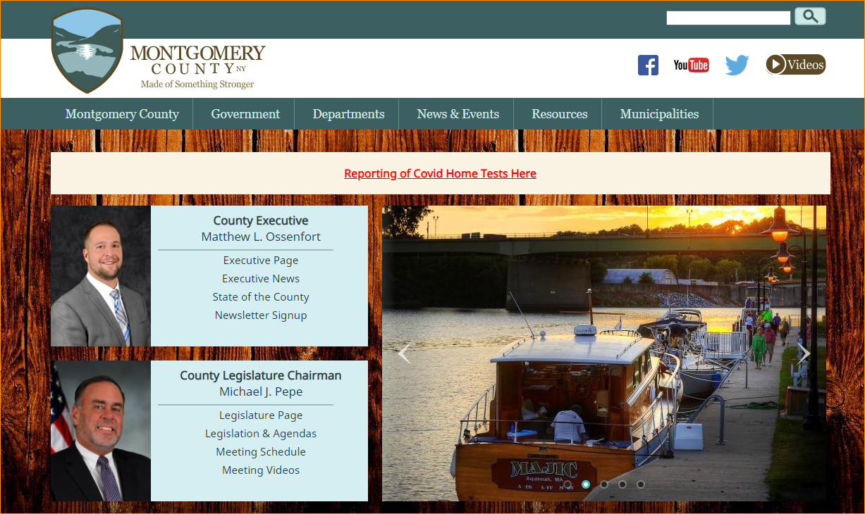 Public Health’s COVID-19 at-home testing reporting portal can be accessed via the Montgomery County website.